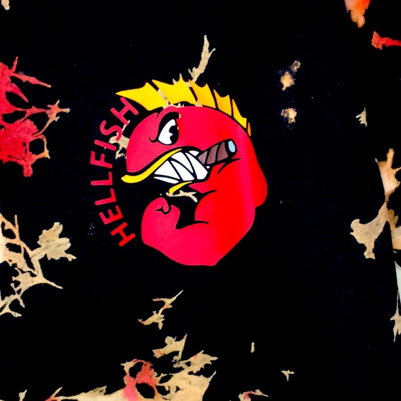 Hellfish tie dye shirt size L - Picture 4 of 8